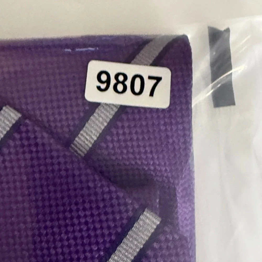 Versace Mens Purple Silk Necktie Silver Striped Medusa Head Logo Made in Italy